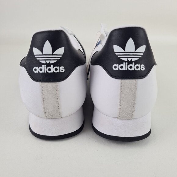 adidas Originals SAMOA Lea White Black Mens Shoes Lthr Sneakers Size 7.5 - Picture 5 of 11